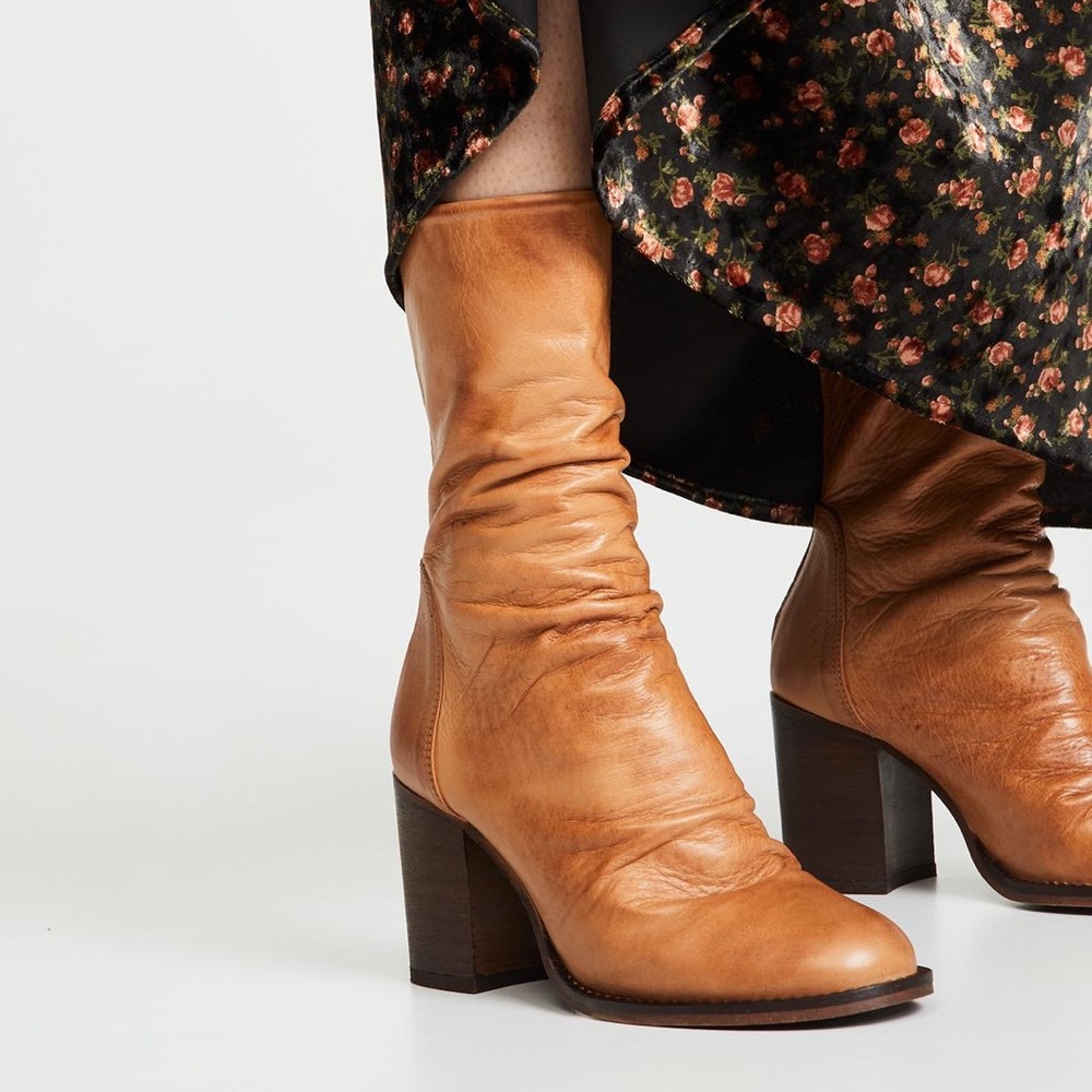 Free people Elle chunky heel booties